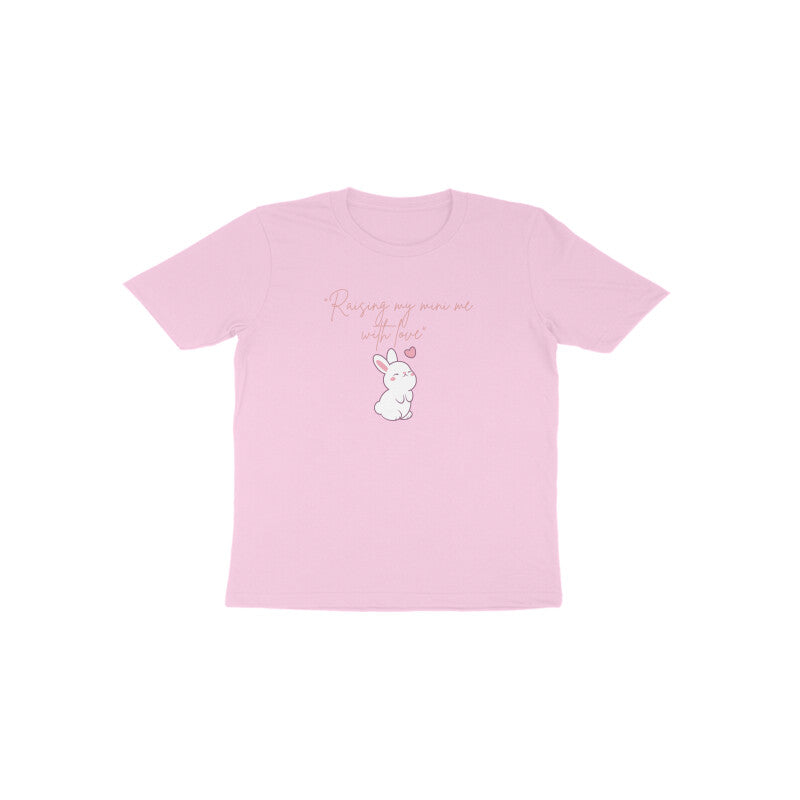 Light pink Mini Me Bunny cute princess graphic kids t-shirt by Little Scribbles