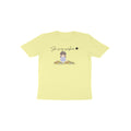 Butter yellow Sunshine Sparkle cute floral graphic t-shirt for girls by Little Scribbles
