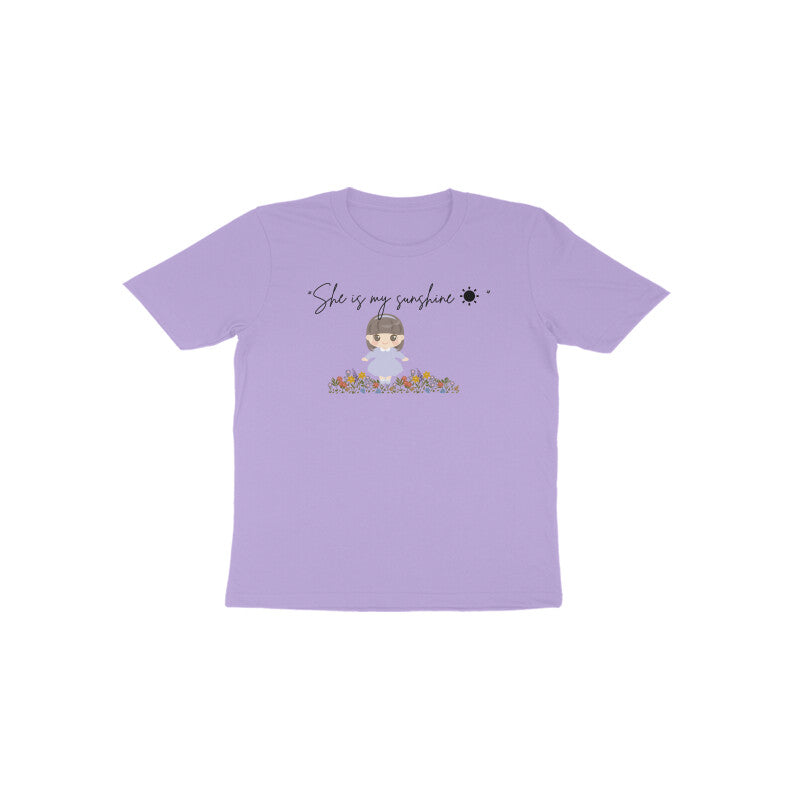Lavender Sunshine Sparkle cute she is my sunshine toddler tee by Little Scribbles