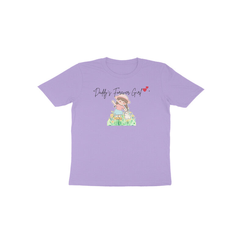 Lavender Daddy’s Forever Girl cute pastel toddler shirt by Little Scribbles