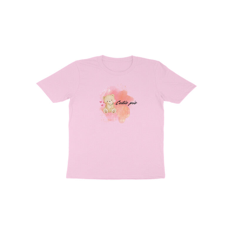 Light pink Cutie Pie Duo cute sister matching graphic tee by Little Scribbles