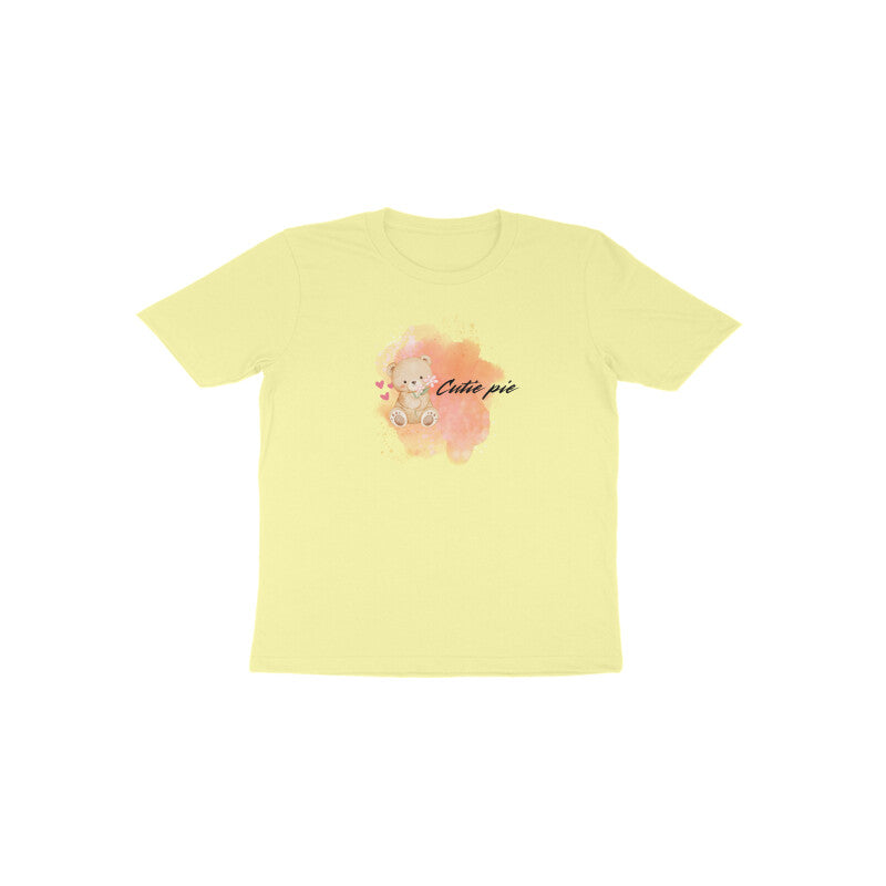 Butter yellow Cutie Pie Duo soft pastel toddler twinning tee by Little Scribbles