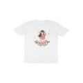 White Fairy Blossom cute fairy princess graphic t-shirt for girls by Little Scribbles