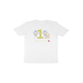 White Wonderful One Teddy bear 1st birthday milestone baby shirt by Little Scribbles